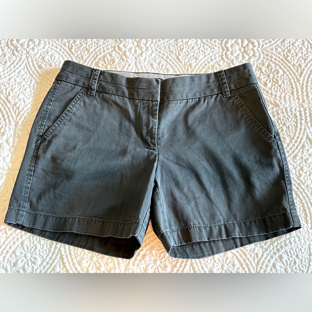 J. Crew Gray Bermuda Shorts Versatile Cotton Blend - Women Size 4